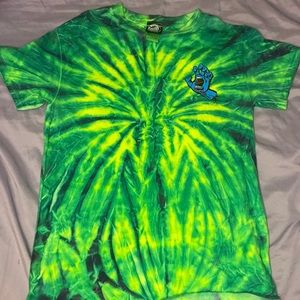 Santa Cruz tie die shirt